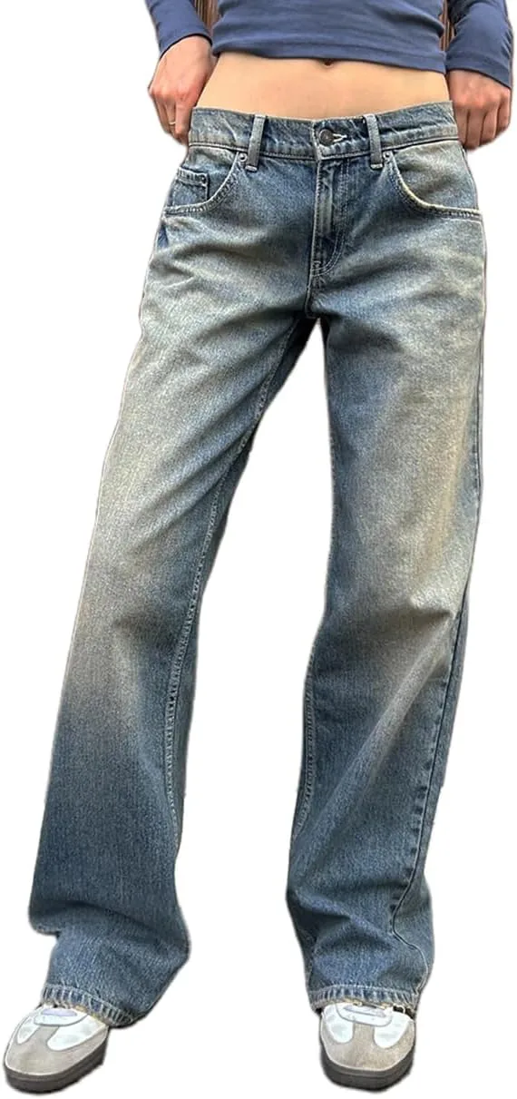 Женские джинсовые брюки с низкой посадкой и прямыми штанинами Tempura
Женские джинсовые брюки с низкой посадкой и прямыми штанинами Tempura