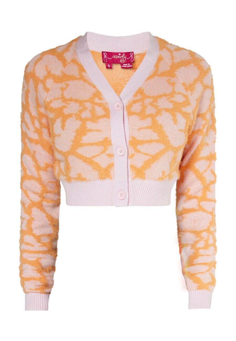 Вязаный кардиган Swirly, светло-оранжевый
Вязаный кардиган Swirly, светло-оранжевый