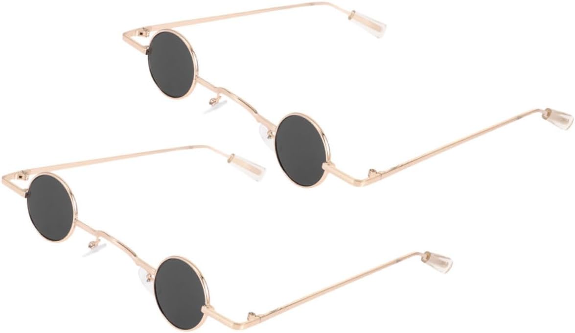 VALICLUD 2 пары винтажных круглых солнцезащитных очков для женщин в стиле ретро, модные очки в стиле панк для летнего отдыха на природе. Легкие и стильные, обеспечивают защиту от солнца, Golden
VALICLUD 2 пары винтажных круглых солнцезащитных очков для женщин в стиле ретро, модные очки в стиле панк для летнего отдыха на природе. Легкие и стильные, обеспечивают защиту от солнца, Golden