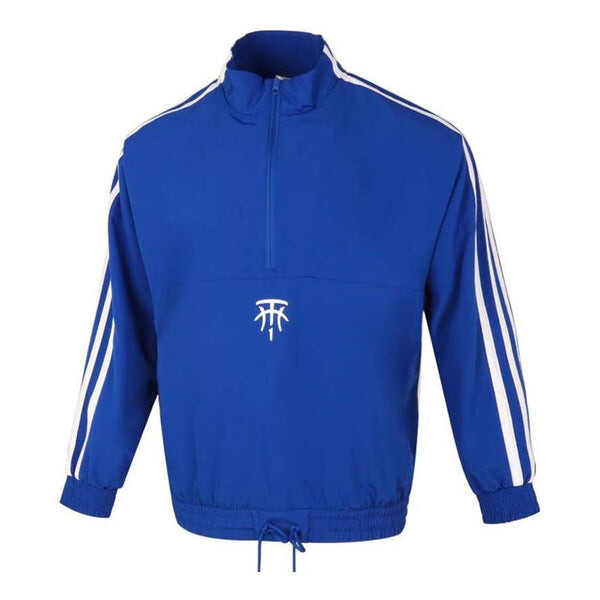 Куртка t-mac classic stripes logo half-zipped sports jacket men's blue Adidas, синий 
Куртка t-mac classic stripes logo half-zipped sports jacket men's blue Adidas, синий