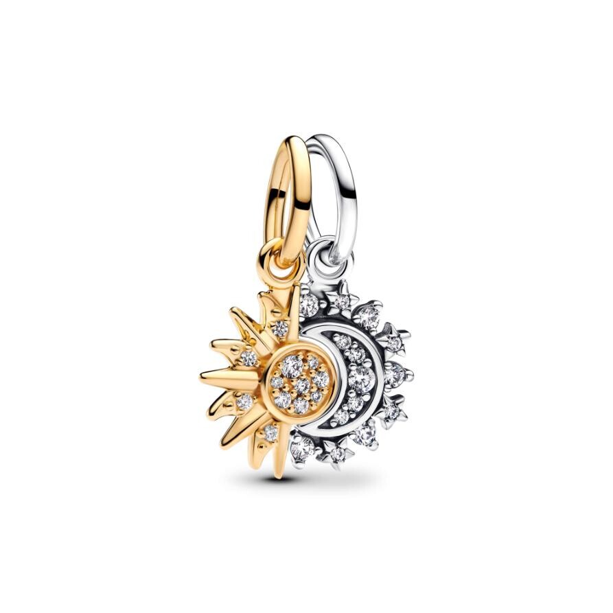 Шарм Splittable Sun & Moon Dangle Pandora, покрытие - золото
Шарм Splittable Sun & Moon Dangle Pandora, покрытие - золото