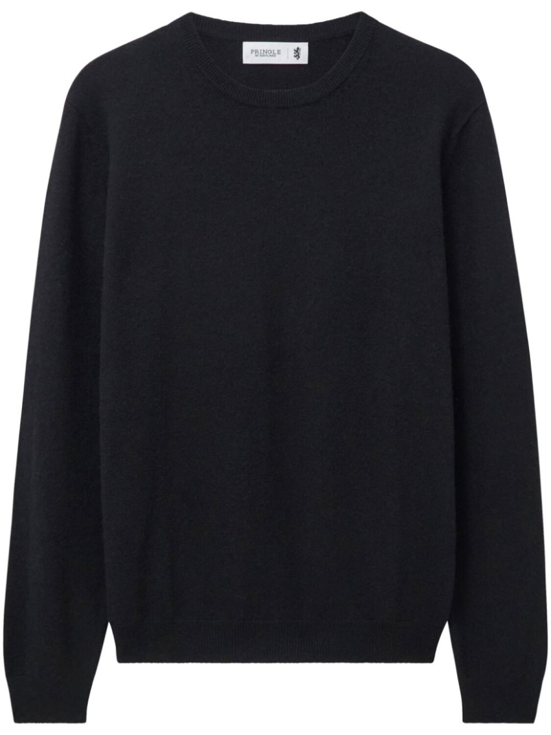 Кашемировый джемпер с круглым вырезом Pringle of Scotland, черный 
Кашемировый джемпер с круглым вырезом Pringle of Scotland, черный