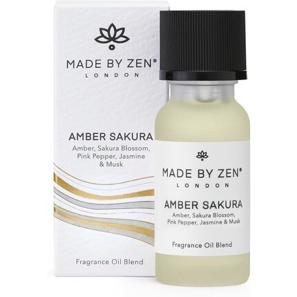 MADE BY ZEN Фирменное ароматическое масло Amber Sakura Роскошные ароматы для вашего электрического диффузора Идеальный домашний аромат для поднятия настроения
