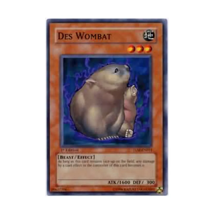 CCG Дес Вомбат (Общий), Yu-Gi-Oh - Lost Millennium - Singles
CCG Дес Вомбат (Общий), Yu-Gi-Oh - Lost Millennium - Singles