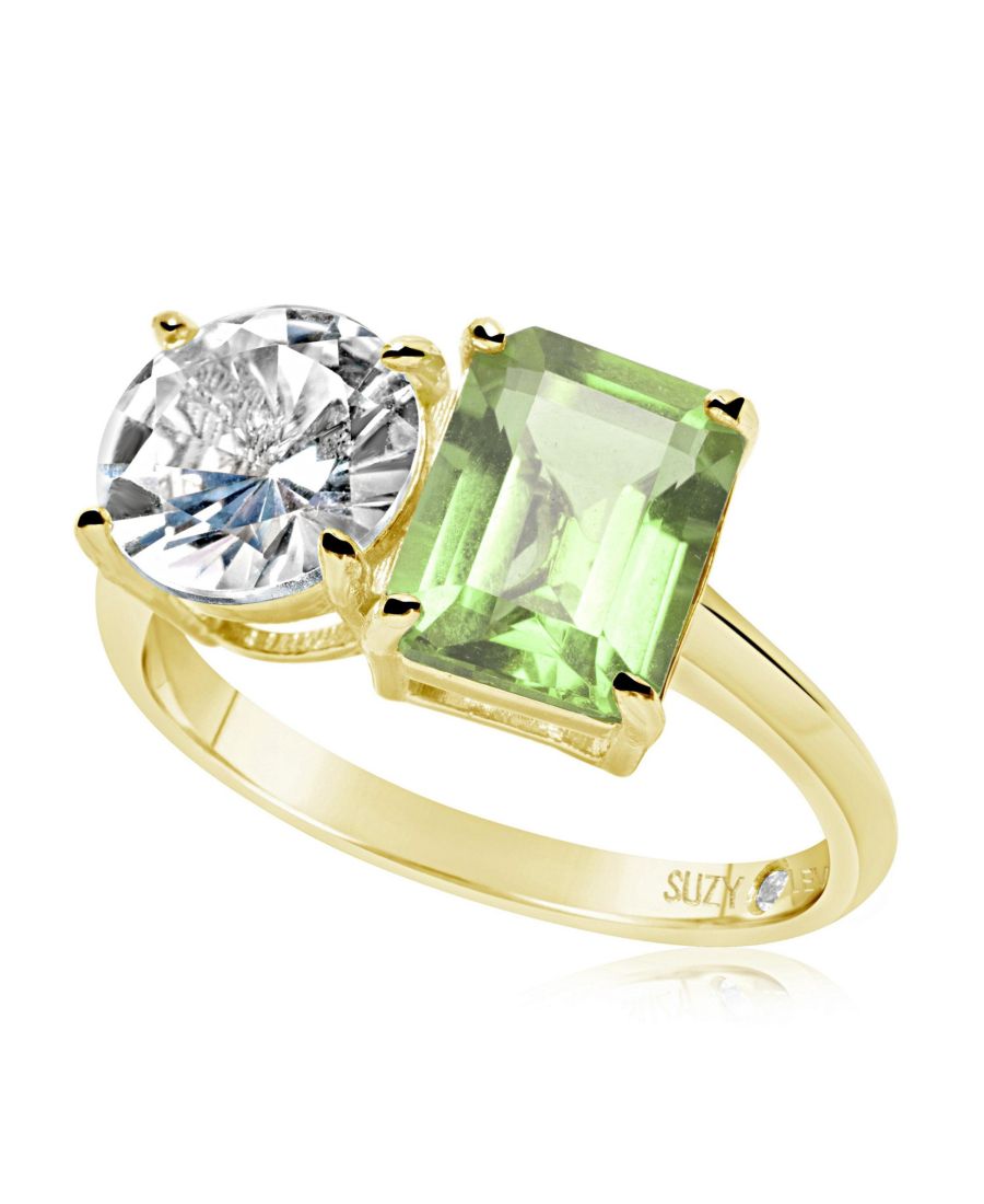 Кольцо Suzy Levian из стерлингового серебра с двумя камнями Toi et Moi Suzy Levian New York, Green amethyst / gold
Кольцо Suzy Levian из стерлингового серебра с двумя камнями Toi et Moi Suzy Levian New York, Green amethyst / gold