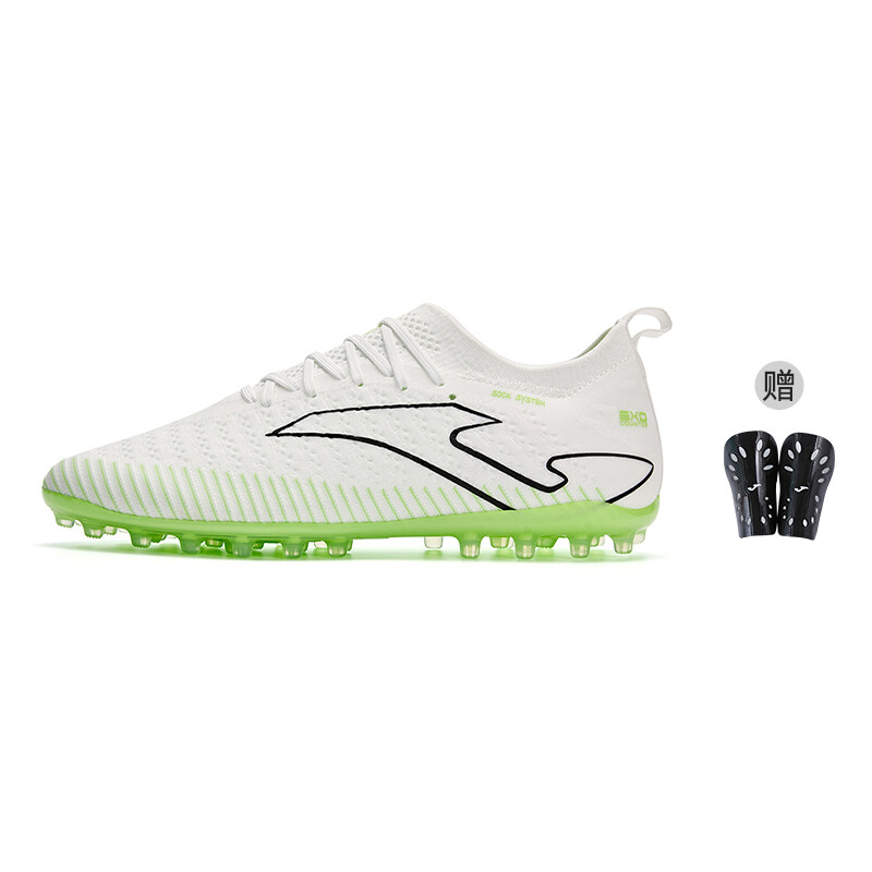 Футбольные бутсы мужские низкие белые/зеленые Joma 
Футбольные бутсы мужские низкие белые/зеленые Joma