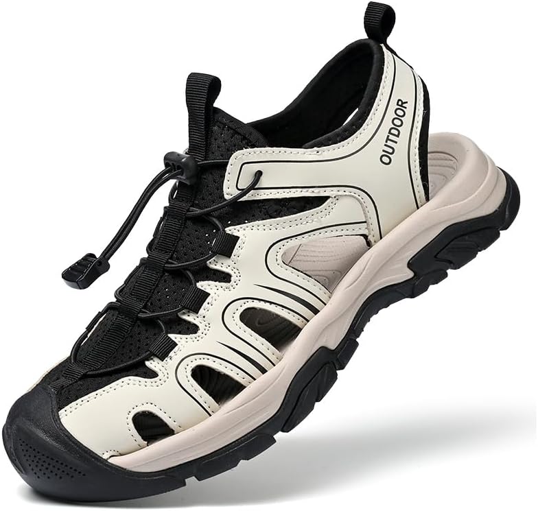 Мужские закрытые сандалии Tsuukuie, пляжная обувь для воды, спортивные походные кожаные сандалии для рыбалки, водонепроницаемые, слоновая кость
Мужские закрытые сандалии Tsuukuie, пляжная обувь для воды, спортивные походные кожаные сандалии для рыбалки, водонепроницаемые, слоновая кость