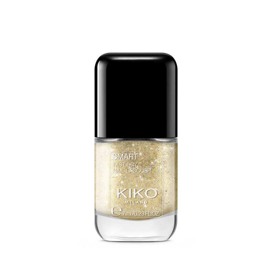 Smart Nail Lacquer Biodegradable Glitter Edition, быстросохнущий лак для ногтей с биоразлагаемыми блестками, 312 True Gold, 7 мл Kiko Milano
Smart Nail Lacquer Biodegradable Glitter Edition, быстросохнущий лак для ногтей с биоразлагаемыми блестками, 312 True Gold, 7 мл Kiko Milano