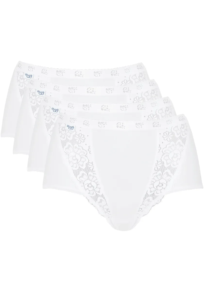 Трусики макси sloggi "Chic Maxi 4P" (4 шт., в упаковке 4 шт.), со вставками из эластичного кружева, белый
Трусики макси sloggi "Chic Maxi 4P" (4 шт., в упаковке 4 шт.), со вставками из эластичного кружева, белый