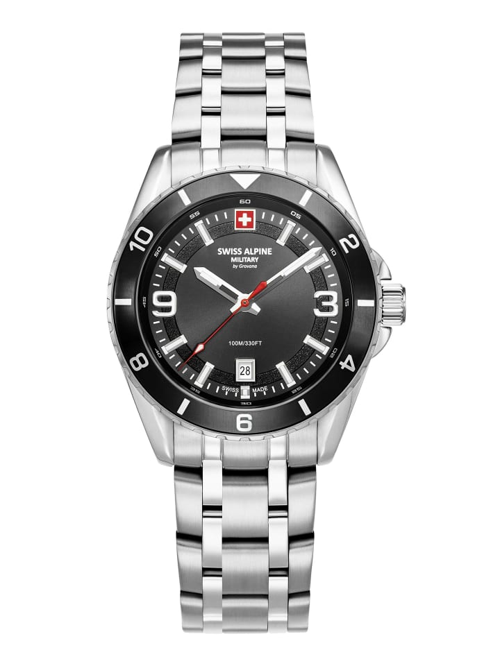 Swiss Alpine Military by Grovana Мужские аналоговые часы серебристого цвета
Swiss Alpine Military by Grovana Мужские аналоговые часы серебристого цвета