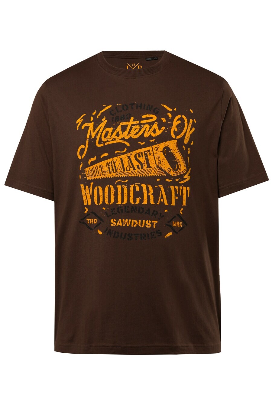 Классическая футболка JP1880 Shirt, темно-коричневый 
Классическая футболка JP1880 Shirt, темно-коричневый