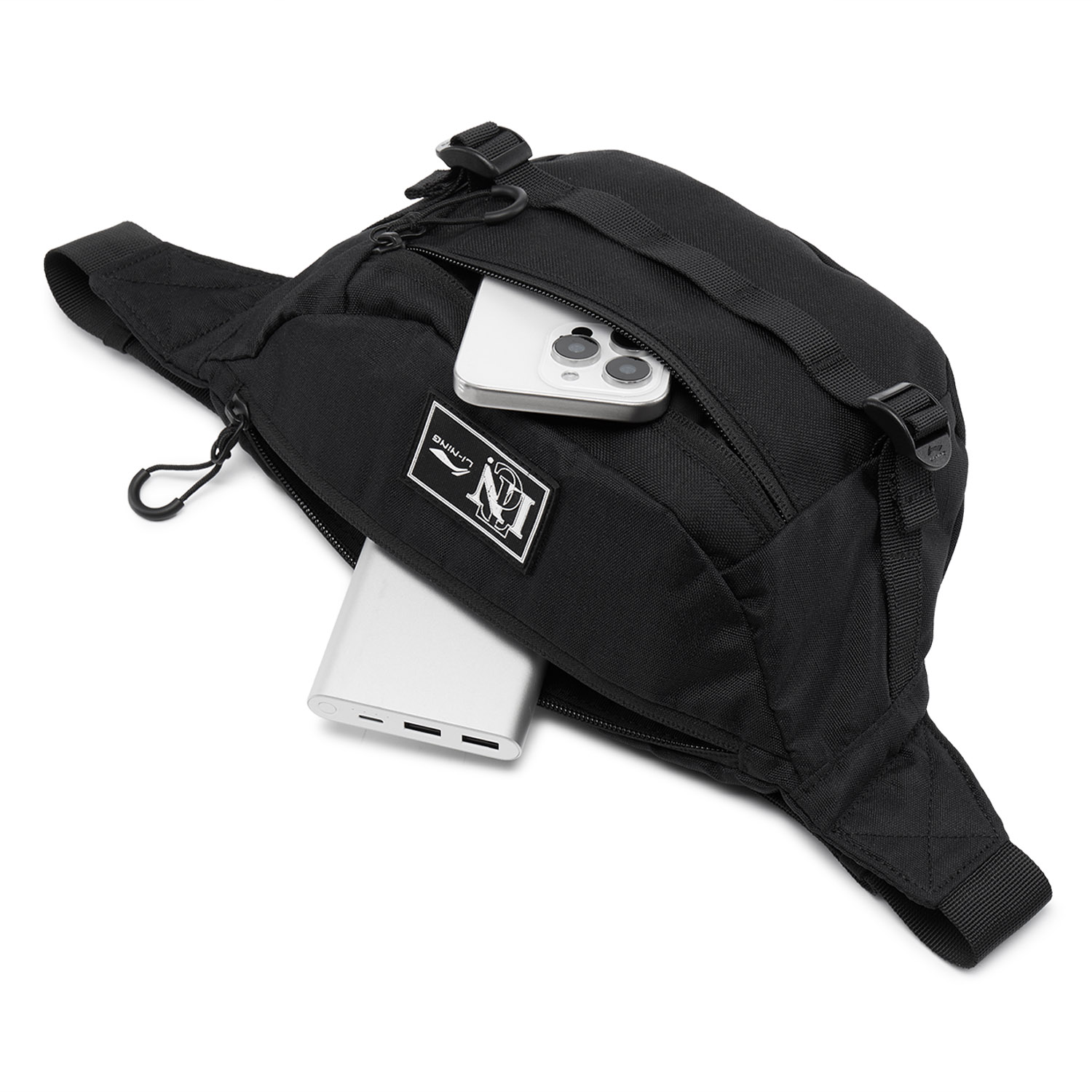 LINING Спортивная поясная сумка через плечо, Black
LINING Спортивная поясная сумка через плечо, Black