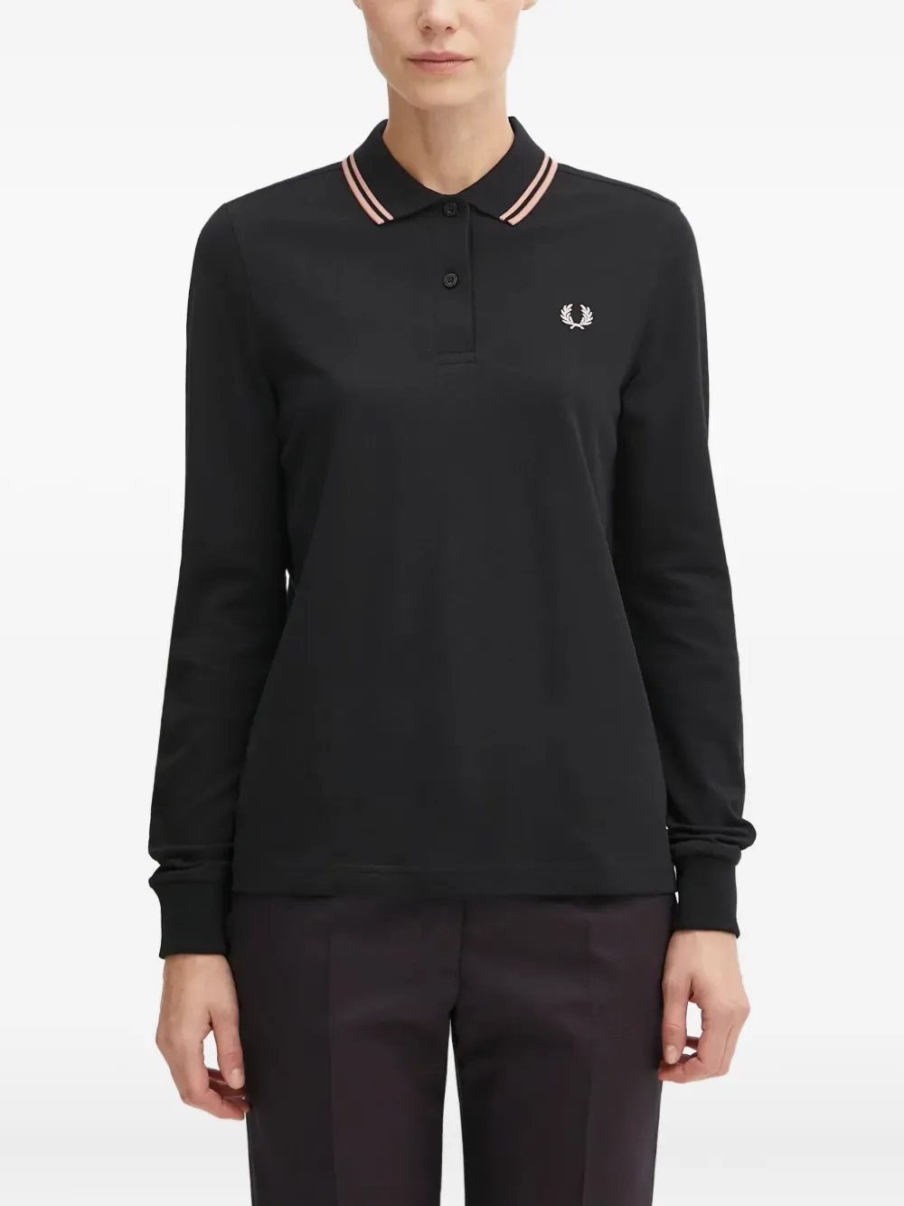 Поло с вышитым логотипом Fred Perry, черный
Поло с вышитым логотипом Fred Perry, черный