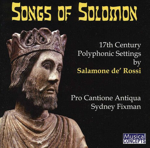 CD диск De Rossi / Pro Cantione Antiqua / Fixman: Songs of Solomon
CD диск De Rossi / Pro Cantione Antiqua / Fixman: Songs of Solomon