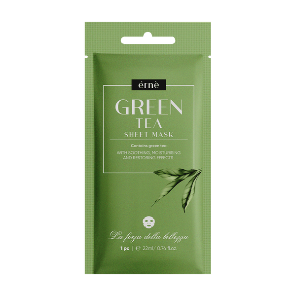 Успокаивающая тканевая маска для лица зеленый чай, 22 мл Erne La forza della bellezza
Успокаивающая тканевая маска для лица зеленый чай, 22 мл Erne La forza della bellezza