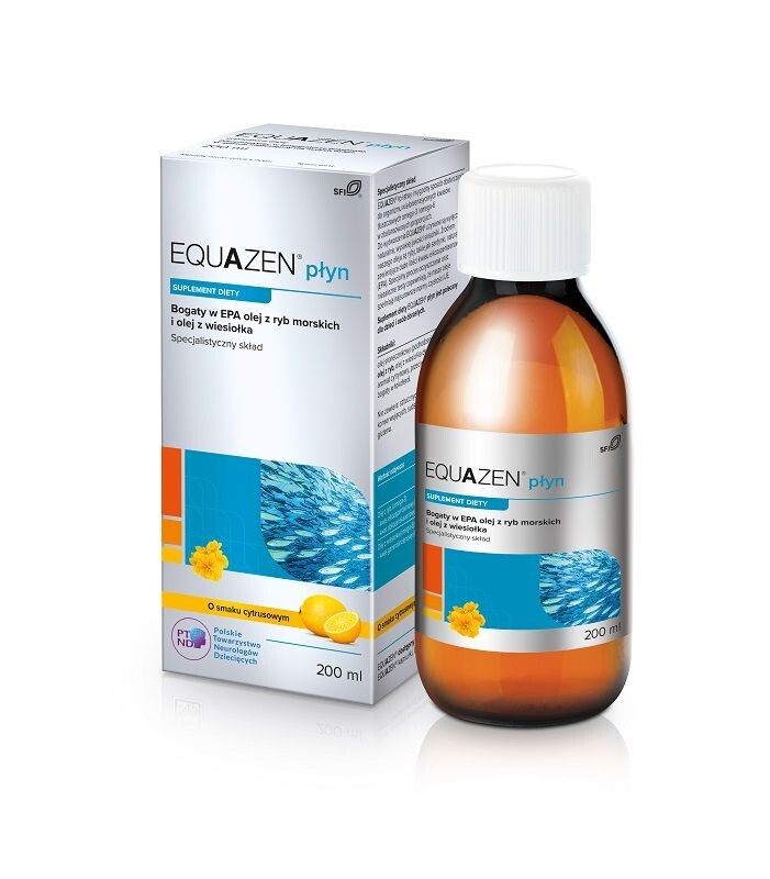 Equazen Płyn O Smaku Cytrusowym препарат, содержащий рыбий жир и масло примулы вечерней, 200 ml
Equazen Płyn O Smaku Cytrusowym препарат, содержащий рыбий жир и масло примулы вечерней, 200 ml