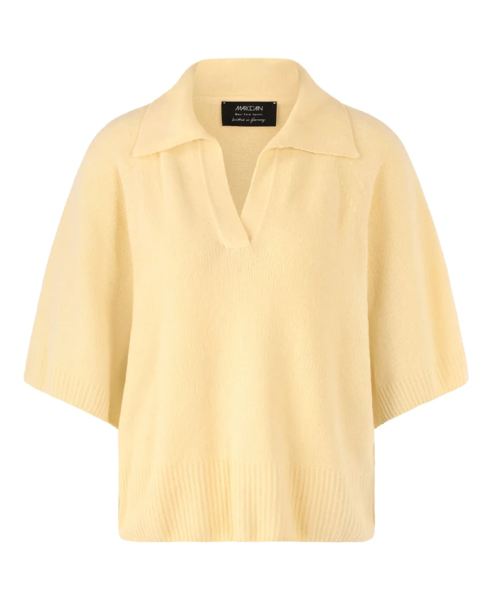 Вязаная рубашка-поло Marc Cain, желтый
Вязаная рубашка-поло Marc Cain, желтый