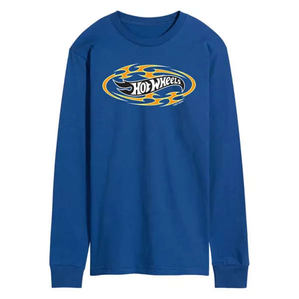Мужская кофта с длинным рукавом и логотипом пламени Hot Wheels, синий
Мужская кофта с длинным рукавом и логотипом пламени Hot Wheels, синий