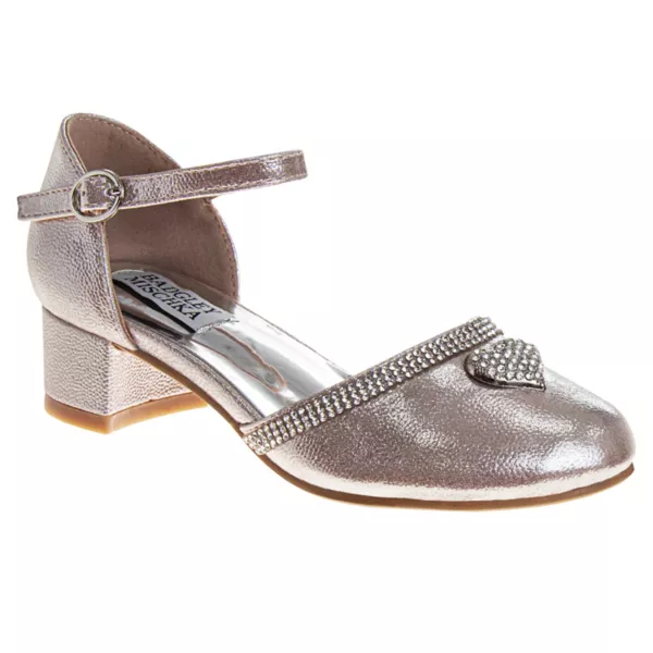 Туфли для девочек на низком каблуке с декоративным акцентом в виде сердца Badgley Mischka, розовый
Туфли для девочек на низком каблуке с декоративным акцентом в виде сердца Badgley Mischka, розовый