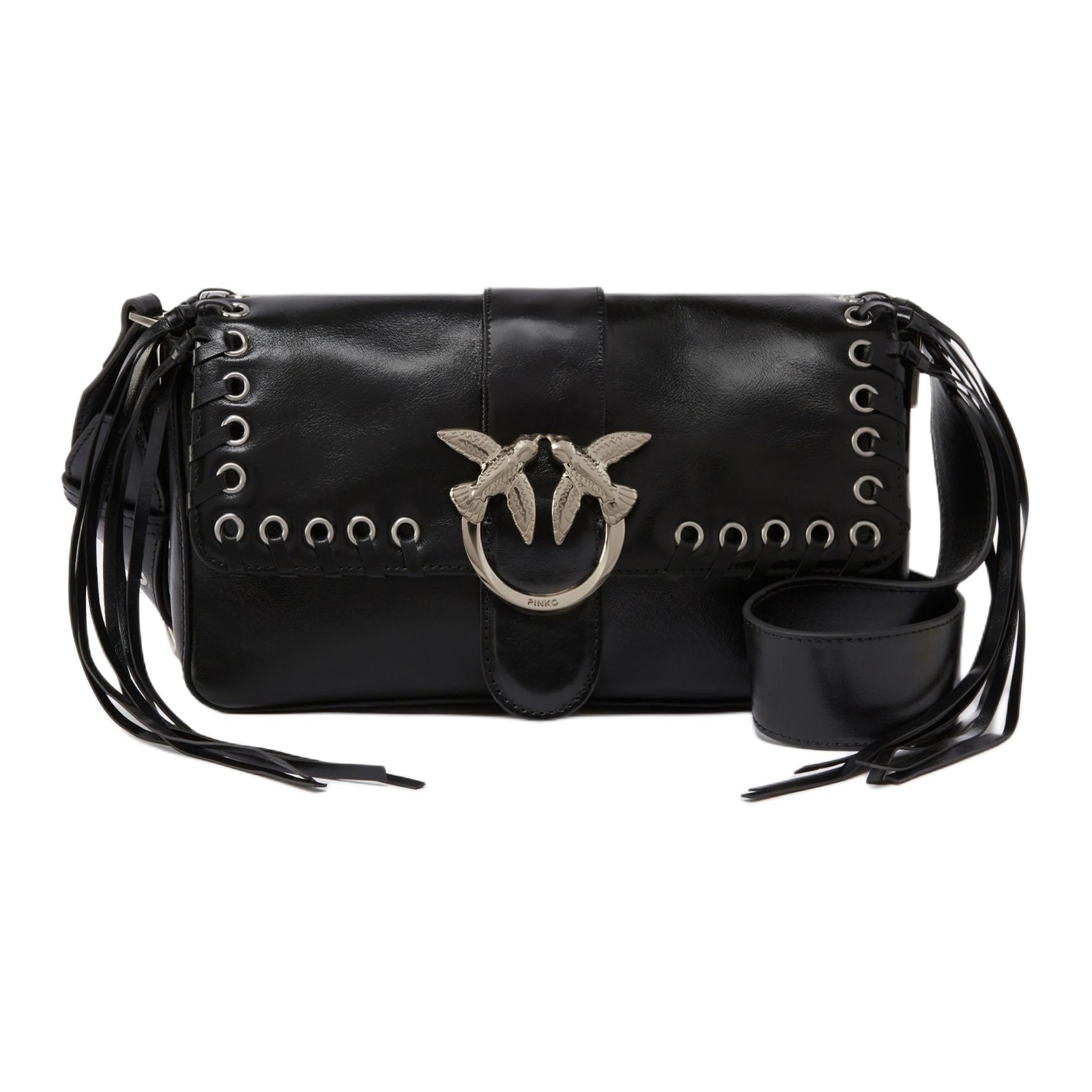 PINKO Сумка Love Bag из коровьей кожи наплечная сумка обычная женская черная
PINKO Сумка Love Bag из коровьей кожи наплечная сумка обычная женская черная