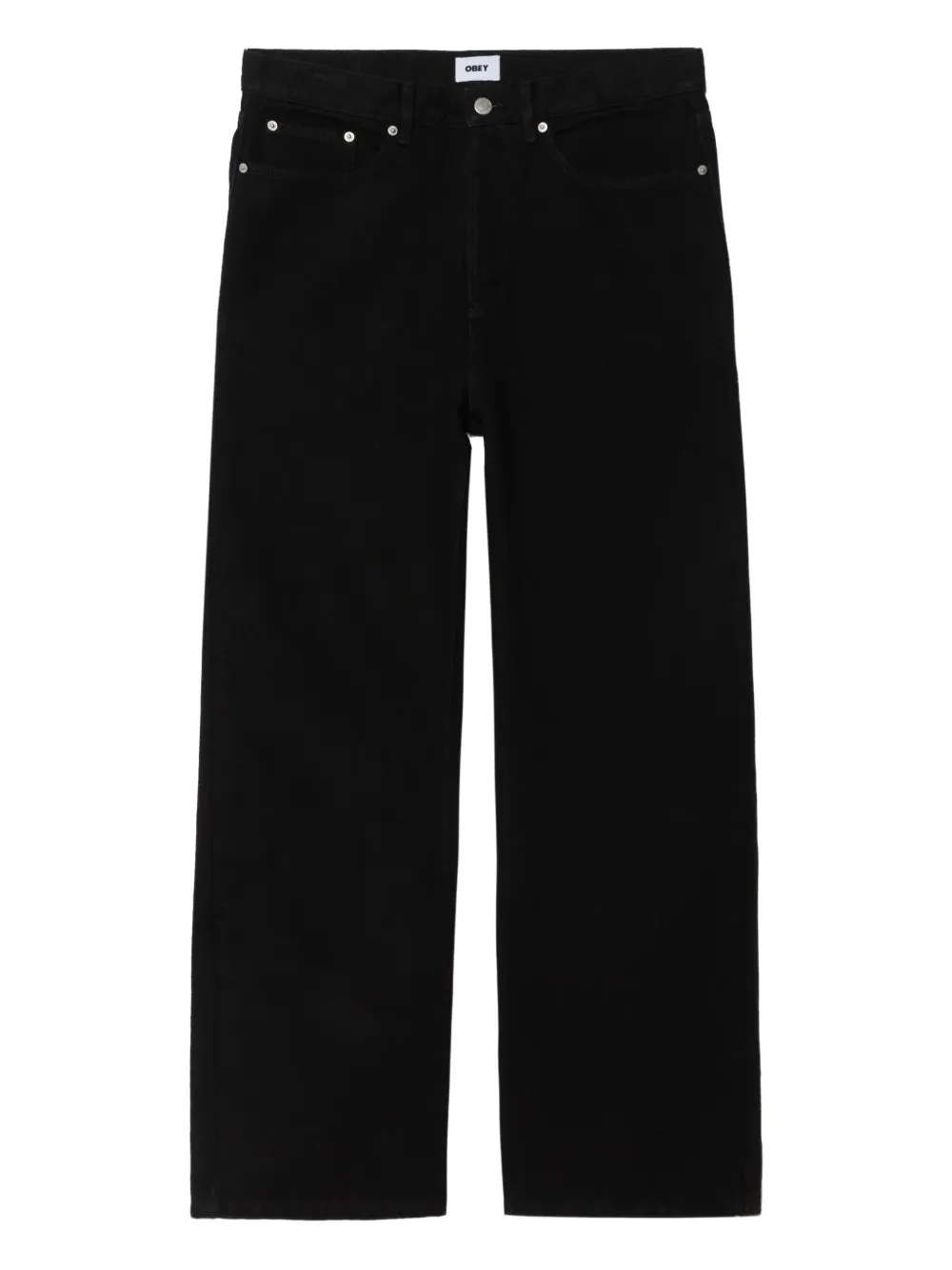 Классические свободные джинсы с логотипом Obey, черный
Классические свободные джинсы с логотипом Obey, черный