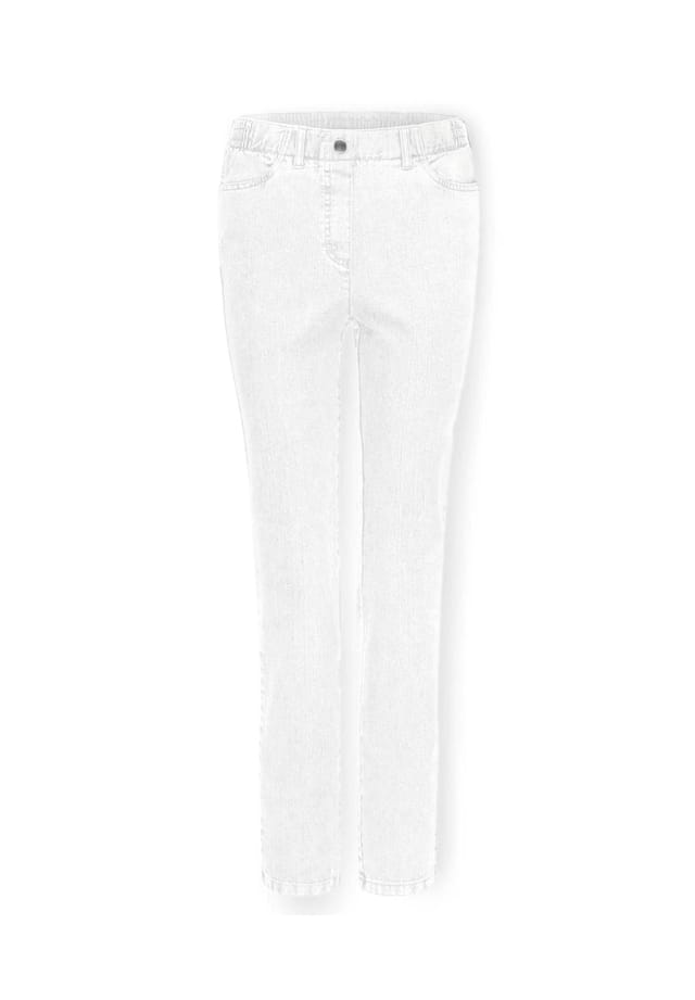 Короткий размер: классические джинсы застегивающиеся брюки Марта Goldner, белый
Короткий размер: классические джинсы застегивающиеся брюки Марта Goldner, белый
