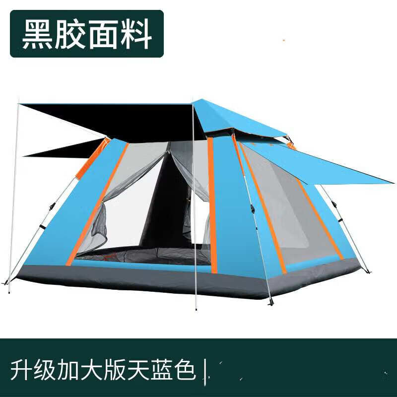 Beishanlang складная полностью автоматическая палатка для кемпинга на открытом воздухе, пляжная вентиляция, быстро открывающаяся обновленная версия, серебряный клей, темно-зеленый, 3-4 человека