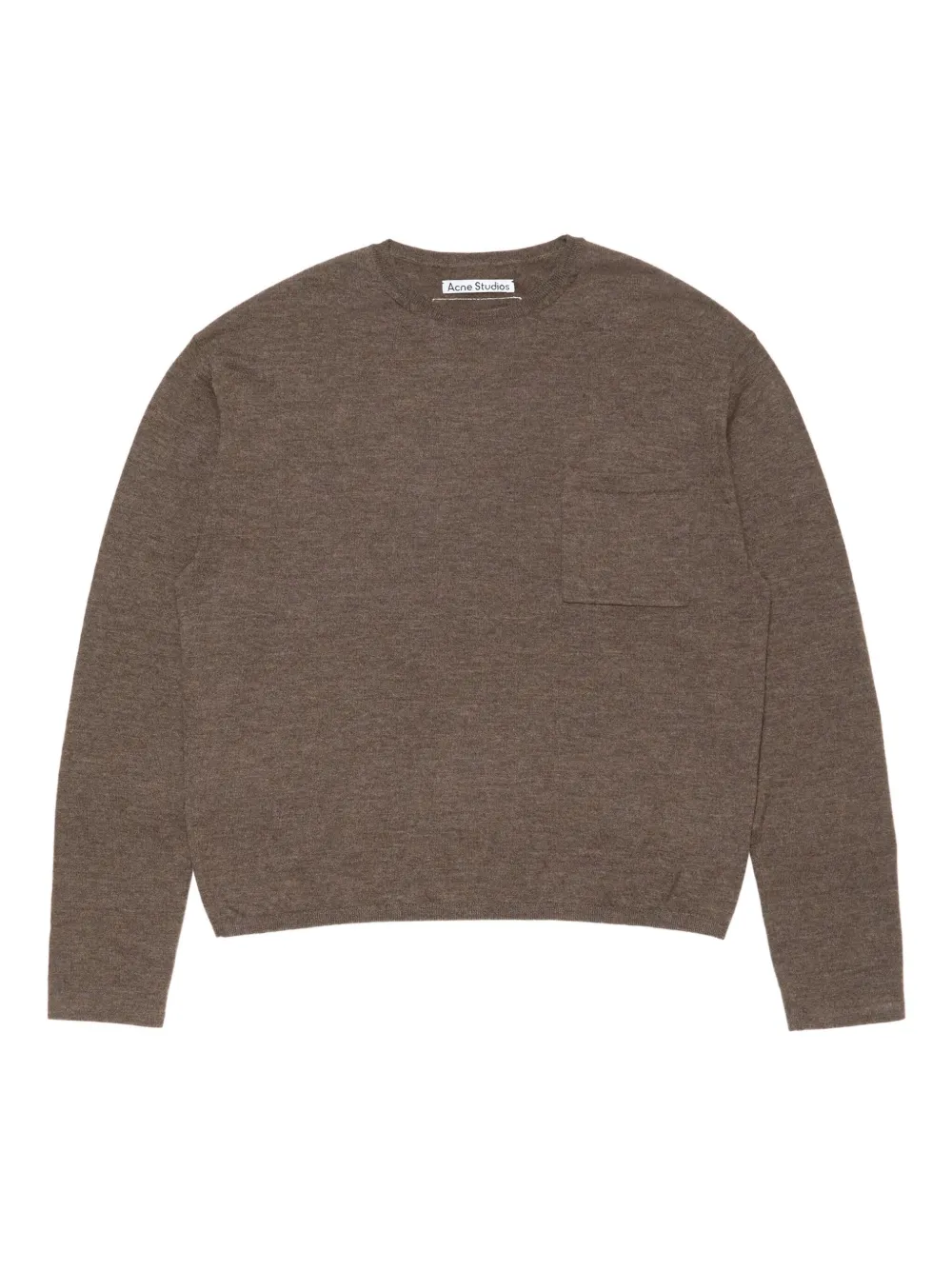 Свитер с нагрудным карманом Acne Studios, коричневый
Свитер с нагрудным карманом Acne Studios, коричневый