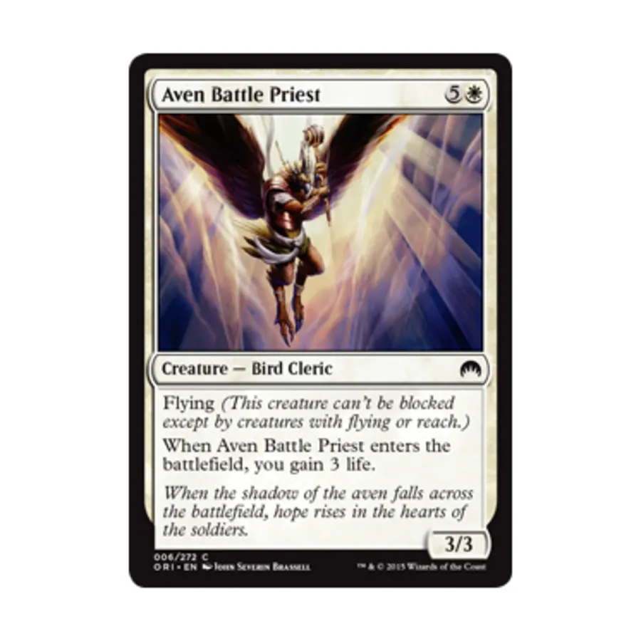 CCG Авен Боевой Жрец (С) (Фольга), MTG - Magic Origins
CCG Авен Боевой Жрец (С) (Фольга), MTG - Magic Origins
