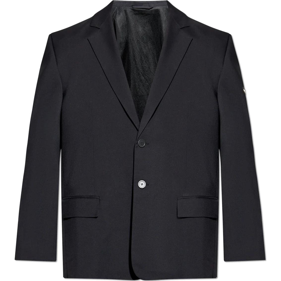 Balenciaga Приталенный пиджак с воротником и пуговицами, Black
Balenciaga Приталенный пиджак с воротником и пуговицами, Black