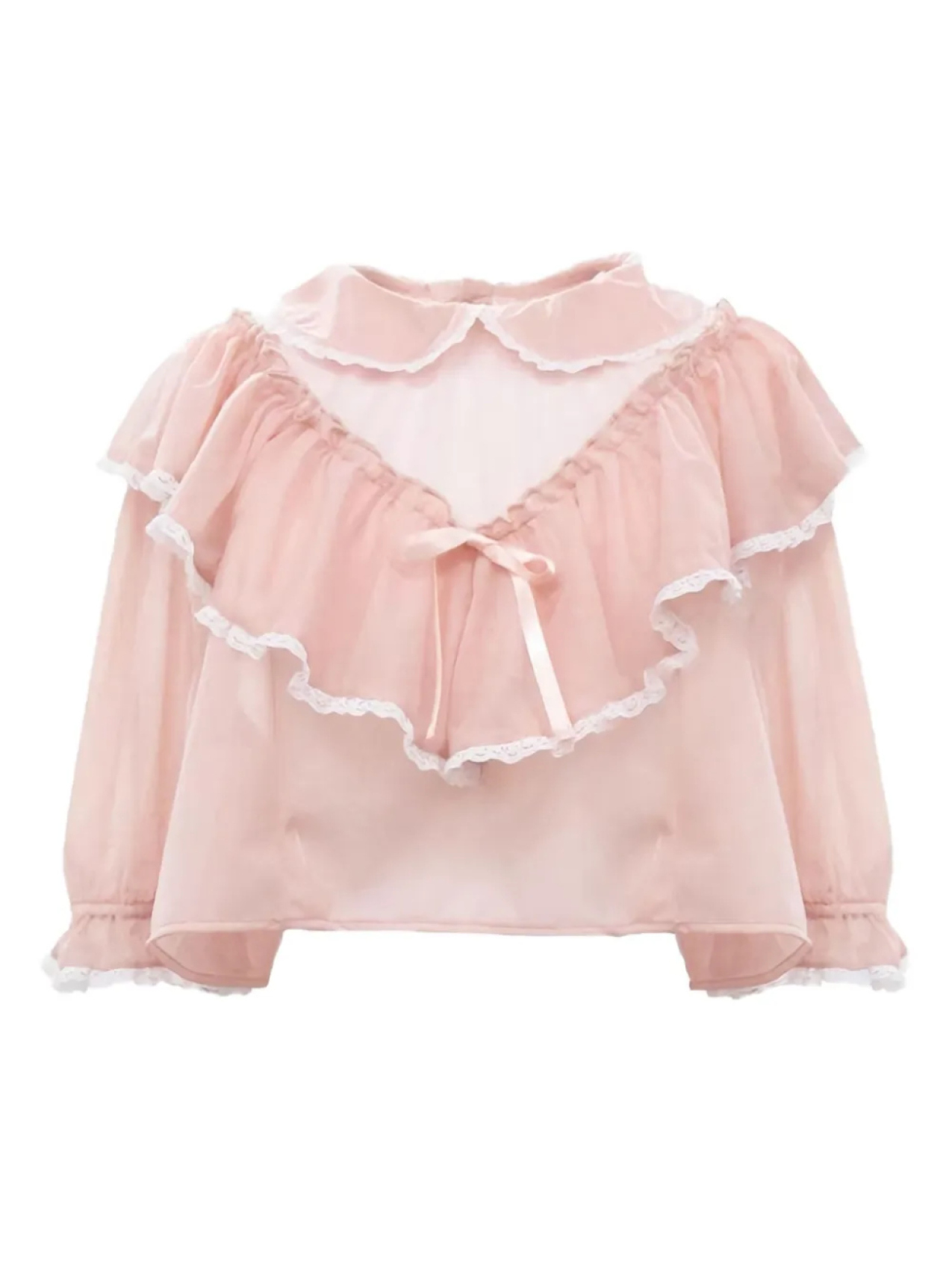 Блузка с кружевной отделкой и оборками Jenny Fax, розовый
Блузка с кружевной отделкой и оборками Jenny Fax, розовый