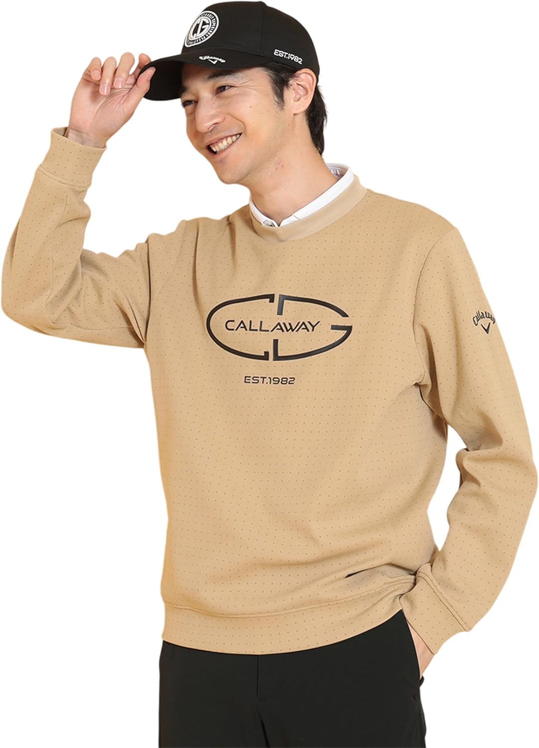 Мужская толстовка Callaway C25117101 с круглым вырезом (в горошек), для гольфа, бежевый
Мужская толстовка Callaway C25117101 с круглым вырезом (в горошек), для гольфа, бежевый