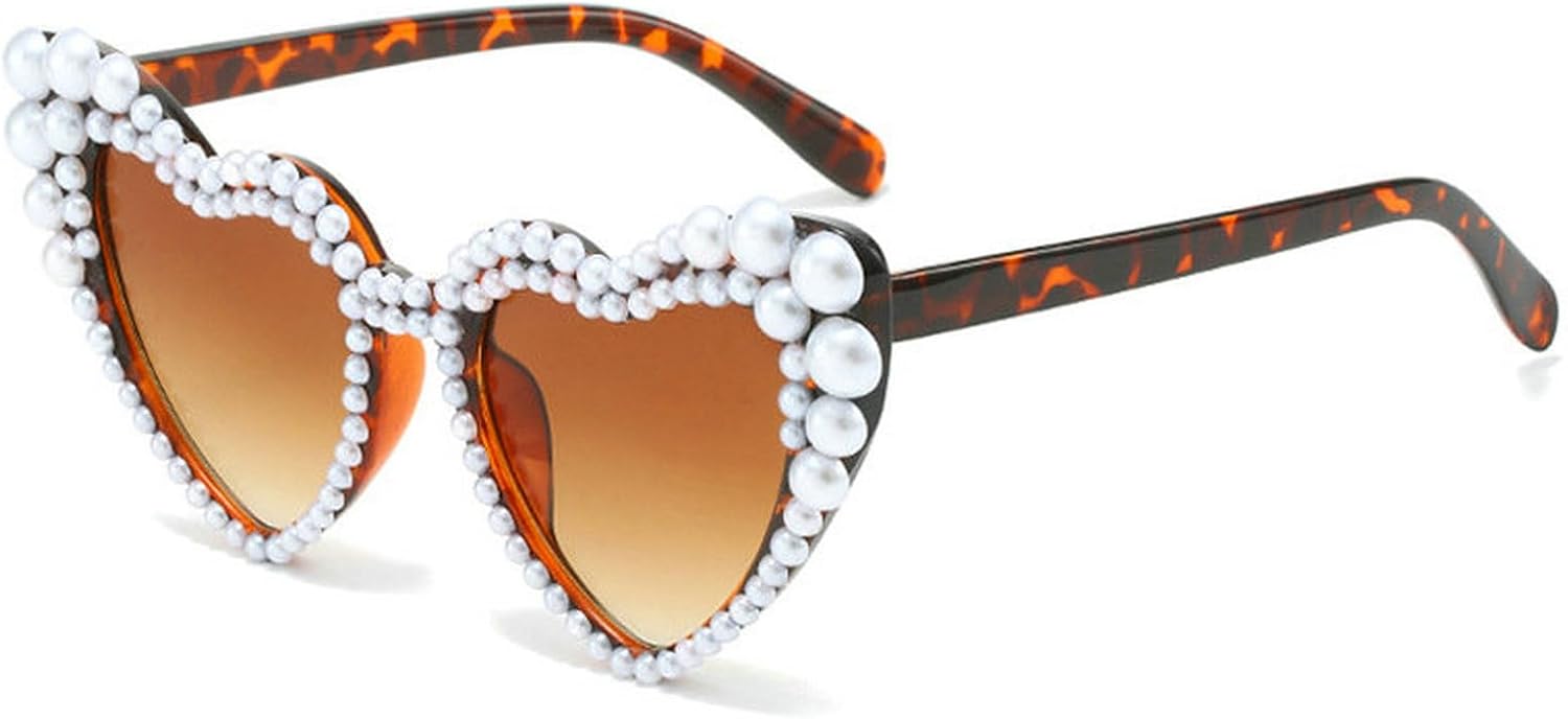 Солнцезащитные очки COTIA Love Pearl для женщин, роскошные винтажные солнцезащитные очки в форме сердца, для вечеринок и фестивалей, «кошачий глаз», с блестками, Leopard
Солнцезащитные очки COTIA Love Pearl для женщин, роскошные винтажные солнцезащитные очки в форме сердца, для вечеринок и фестивалей, «кошачий глаз», с блестками, Leopard