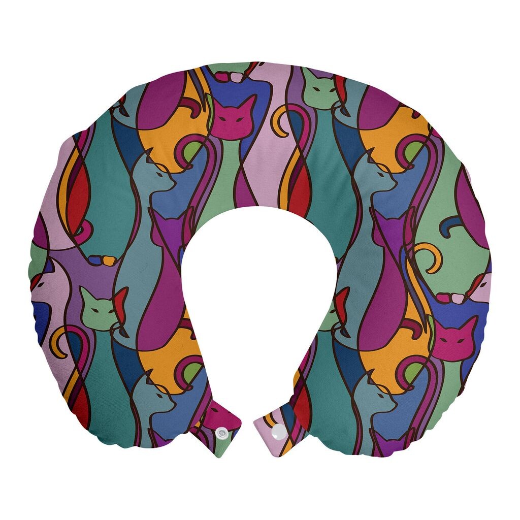 ABAKUHAUS Cat Travel Pillow Подушка для шеи, Геометрический африканский пенопласт. Дорожные принадлежности для самолета и автомобиля, 30x30 см, Разноцветные
ABAKUHAUS Cat Travel Pillow Подушка для шеи, Геометрический африканский пенопласт. Дорожные принадлежности для самолета и автомобиля, 30x30 см, Разноцветные
