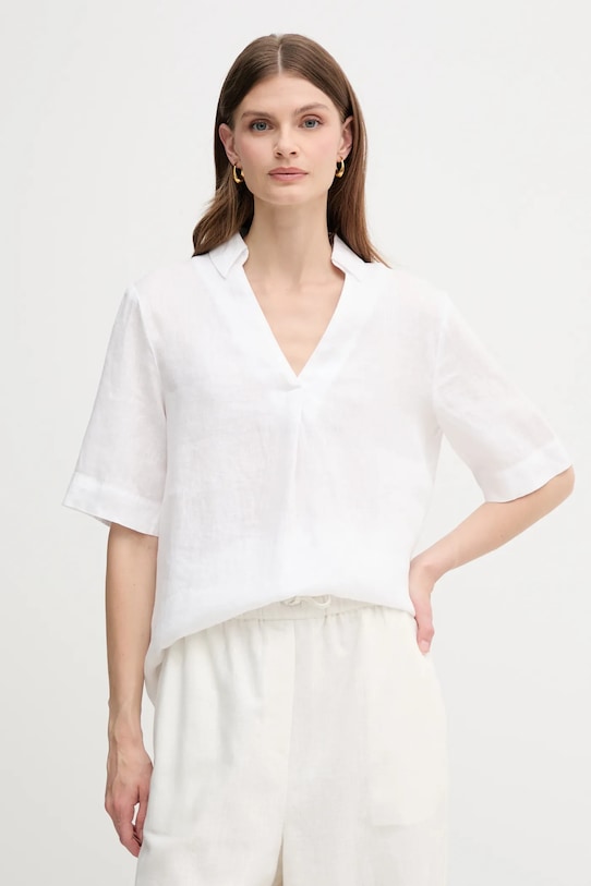 Льняная блузка United Colors Of Benetton, белый
Льняная блузка United Colors Of Benetton, белый