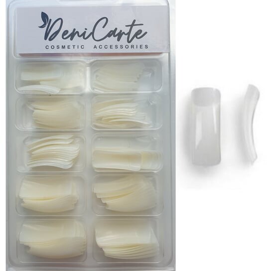 Длинные типсы молочного цвета, 100 шт. Deni Carte 
Длинные типсы молочного цвета, 100 шт. Deni Carte