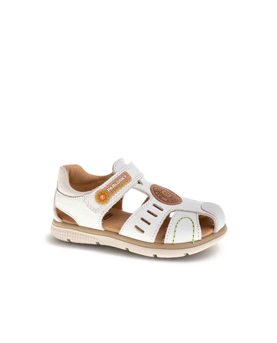 Детские сандалии из кожи с липучкой Pablosky, белый
Детские сандалии из кожи с липучкой Pablosky, белый