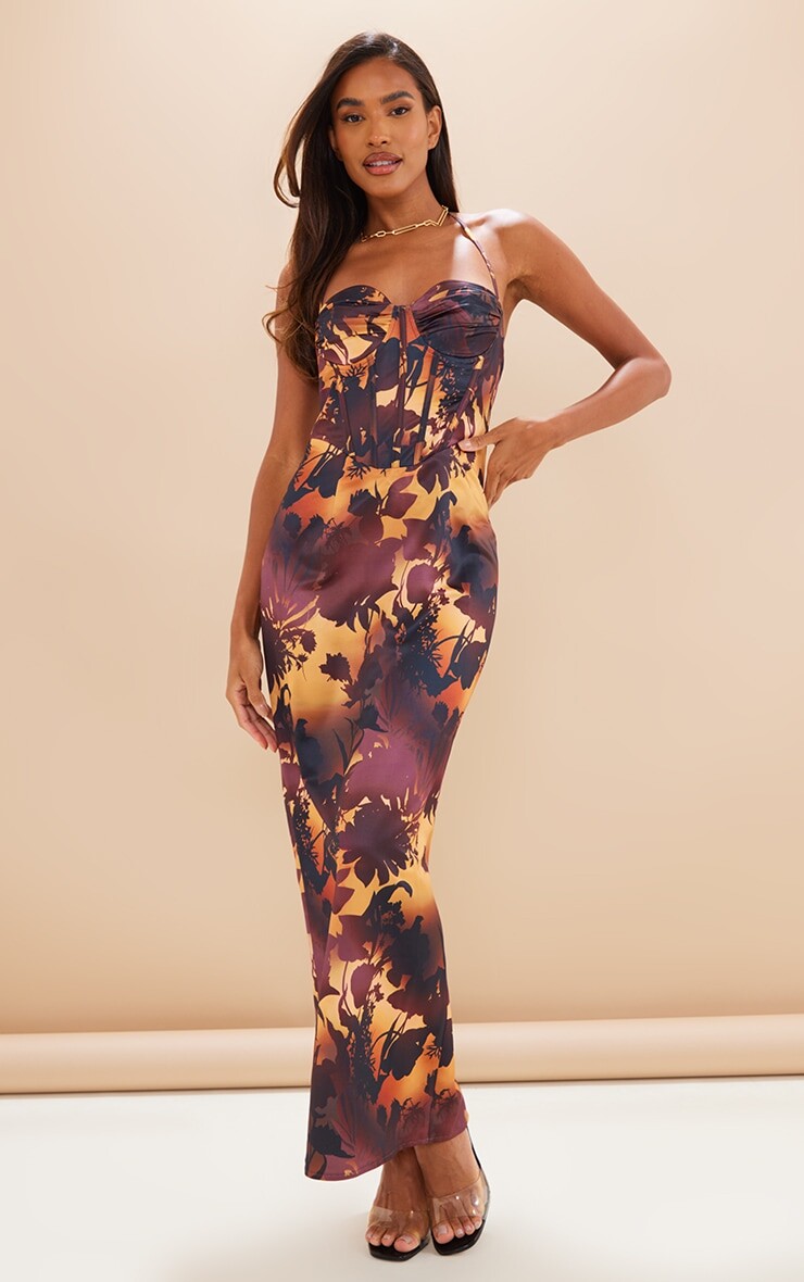 PrettyLittleThing Коричневое платье мидакси из атласного корсета с воротником-халтер и цветочным принтом омбре, Коричневый, PrettyLittleThing Коричневое платье мидакси из атласного корсета с воротником-халтер и цветочным принтом омбре
PrettyLittleThing Коричневое платье мидакси из атласного корсета с воротником-халтер и цветочным принтом омбре, Коричневый, PrettyLittleThing Коричневое платье мидакси из атласного корсета с воротником-халтер и цветочным принтом омбре