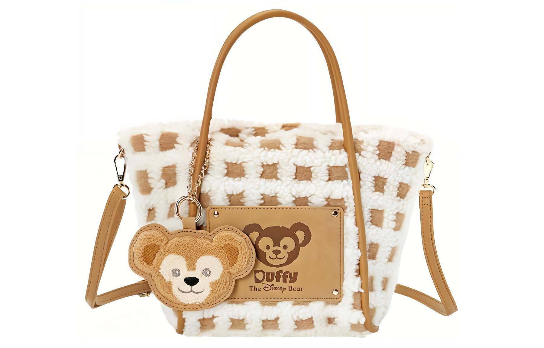 Disney Полиуретановая сумка Шанди плюш наплечная торба через плечо женская классическая цвета хаки и белого, Khaki & White 
Disney Полиуретановая сумка Шанди плюш наплечная торба через плечо женская классическая цвета хаки и белого, Khaki & White