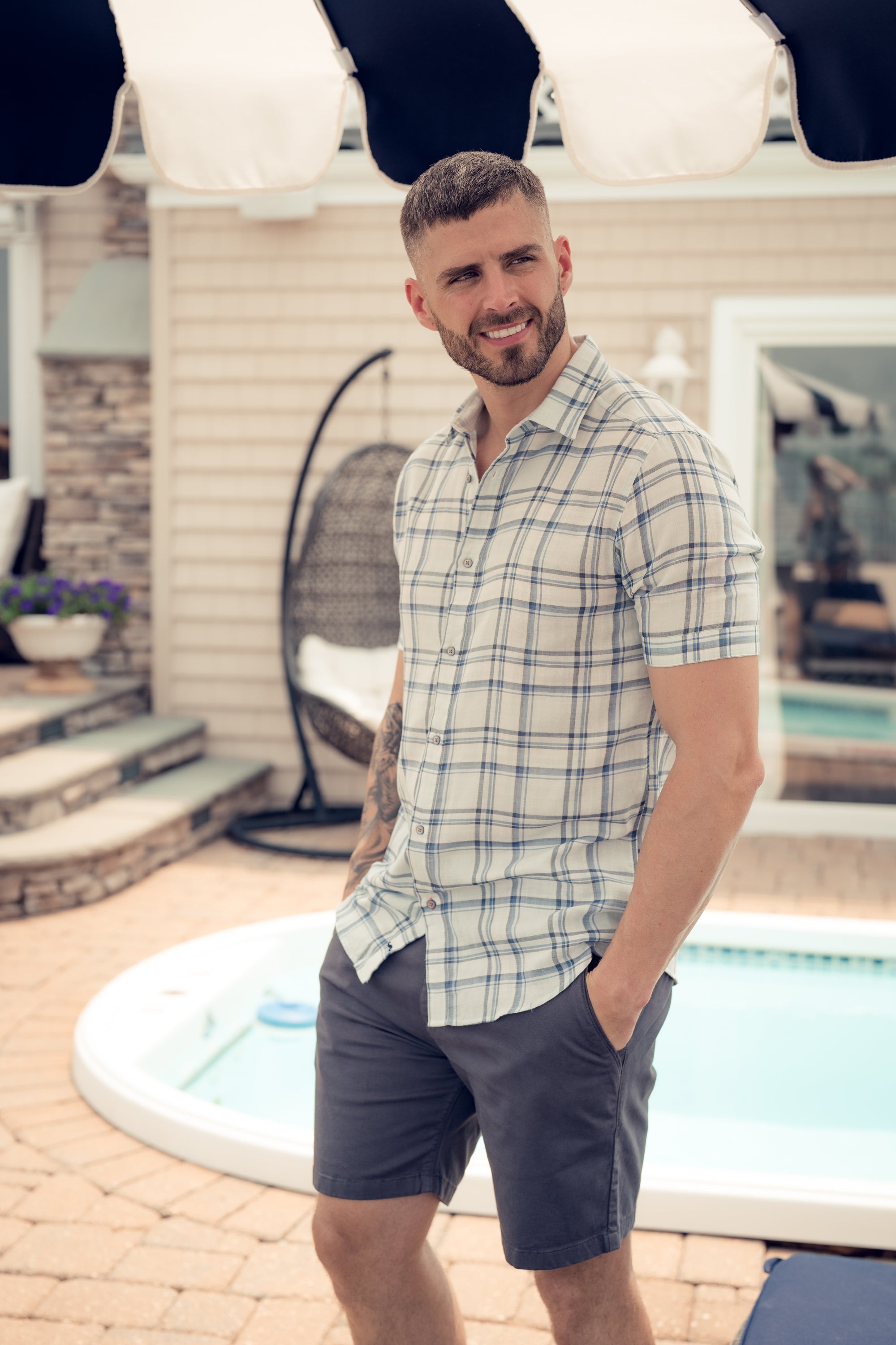 Рубашка с коротким рукавом в разноцветную клетку American Heritage, мультиколор
Рубашка с коротким рукавом в разноцветную клетку American Heritage, мультиколор