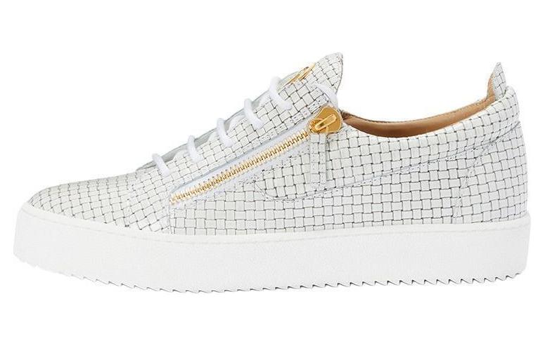 Франки Глосси Тканые кожаные кроссовки Джузеппе Дзанотти, Белый
Франки Глосси Тканые кожаные кроссовки Джузеппе Дзанотти, Белый