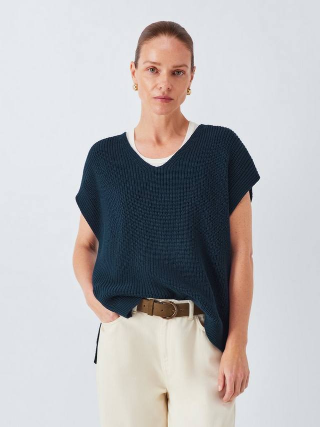 Вязаный жилет из хлопка с V-образным вырезом John Lewis, Navy
Вязаный жилет из хлопка с V-образным вырезом John Lewis, Navy