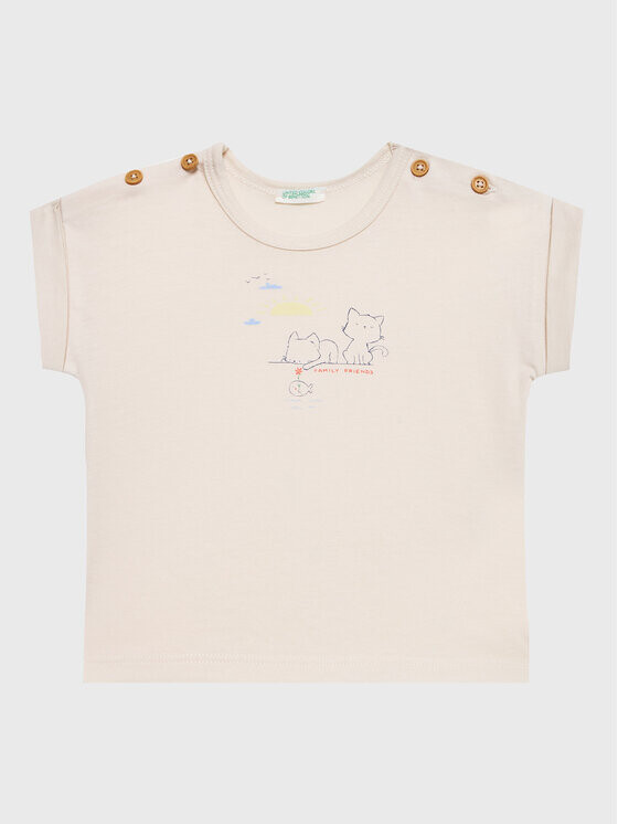 Футболка стандартного кроя United Colors Of Benetton, бежевый
Футболка стандартного кроя United Colors Of Benetton, бежевый