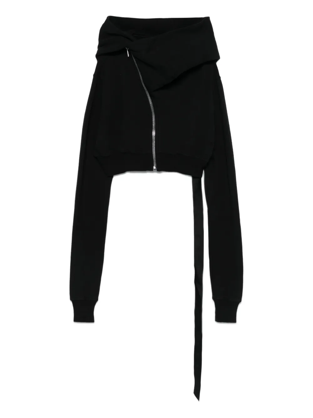 Драпированное худи асимметричного кроя Rick Owens Drkshdw, черный
Драпированное худи асимметричного кроя Rick Owens Drkshdw, черный