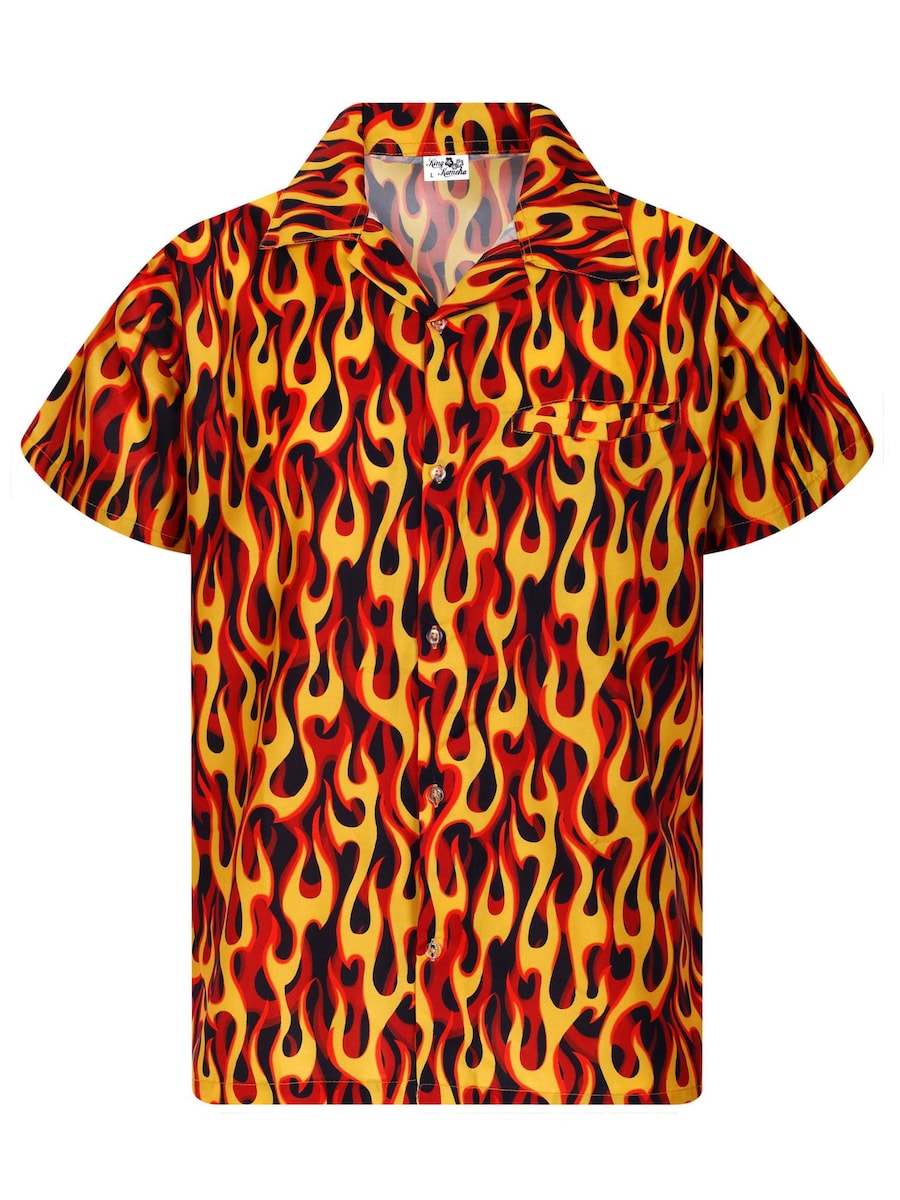 Рубашка King Kameha Flames Allover, желтый
Рубашка King Kameha Flames Allover, желтый