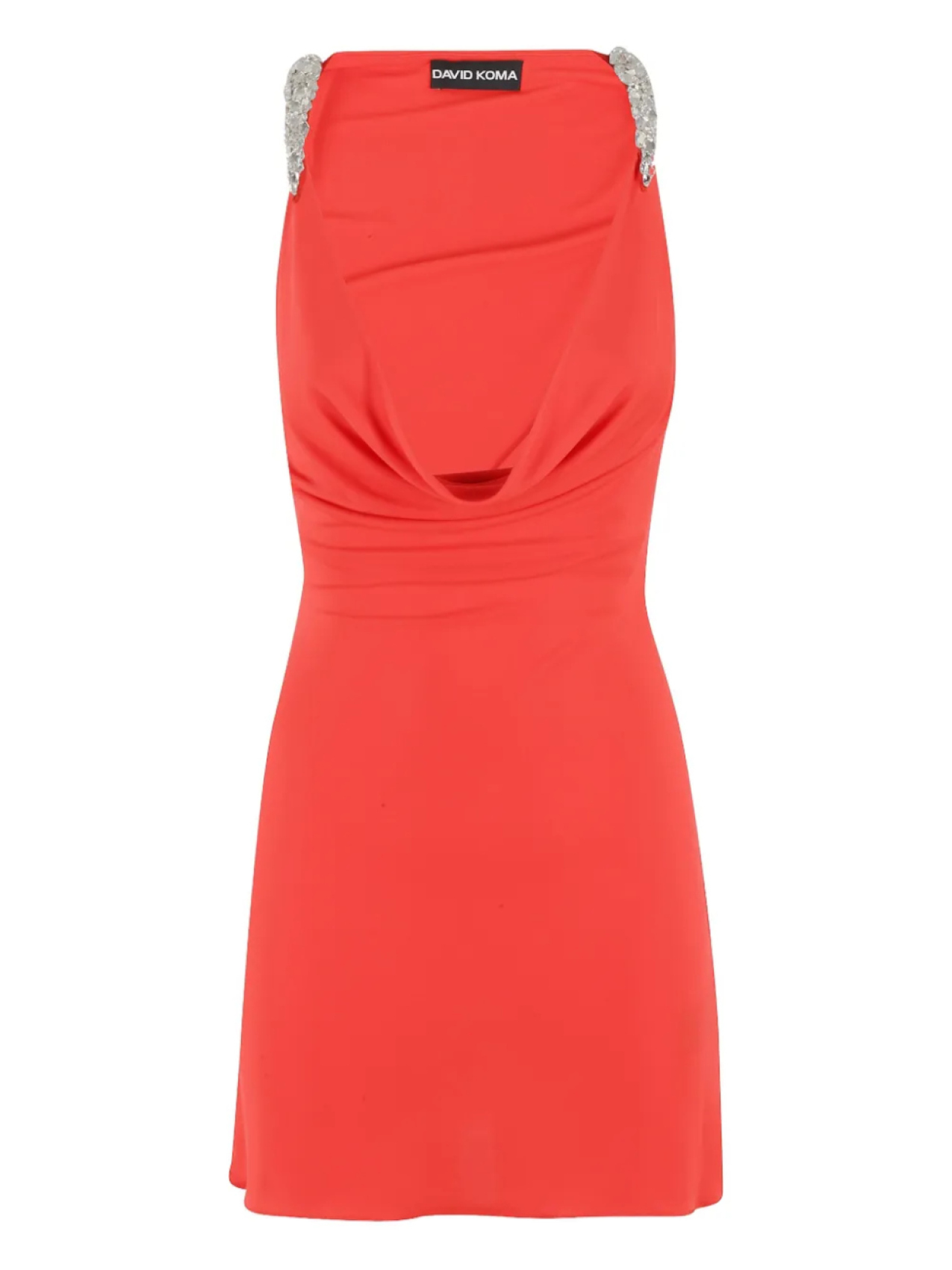 Мини-платье с воротником-хомут David Koma, оранжевый
Мини-платье с воротником-хомут David Koma, оранжевый
