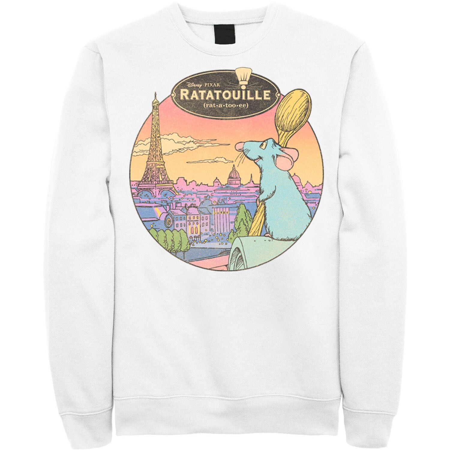 Мужской свитшот Over Look Paris Disney/Pixar Рататуй Licensed Character, белый
Мужской свитшот Over Look Paris Disney/Pixar Рататуй Licensed Character, белый