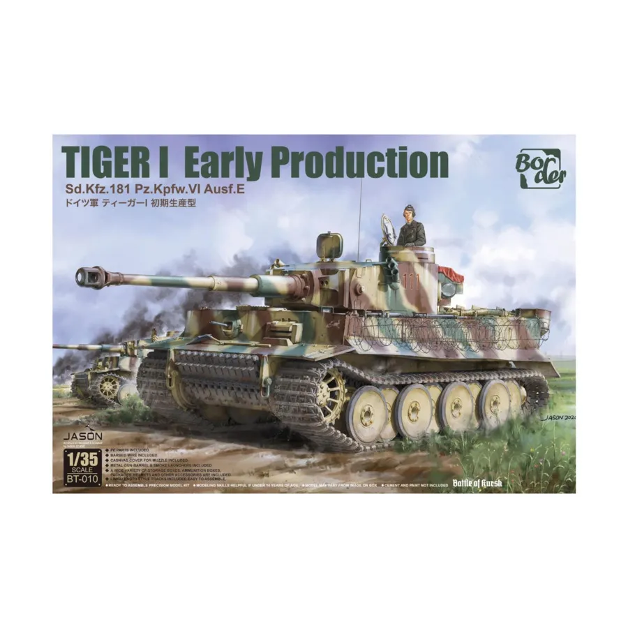 Танк Tiger I раннего производства SdKfz 181 PzKpfw VI Ausf E — Курская битва, Tanks (1:35) (Border Models)
Танк Tiger I раннего производства SdKfz 181 PzKpfw VI Ausf E — Курская битва, Tanks (1:35) (Border Models)