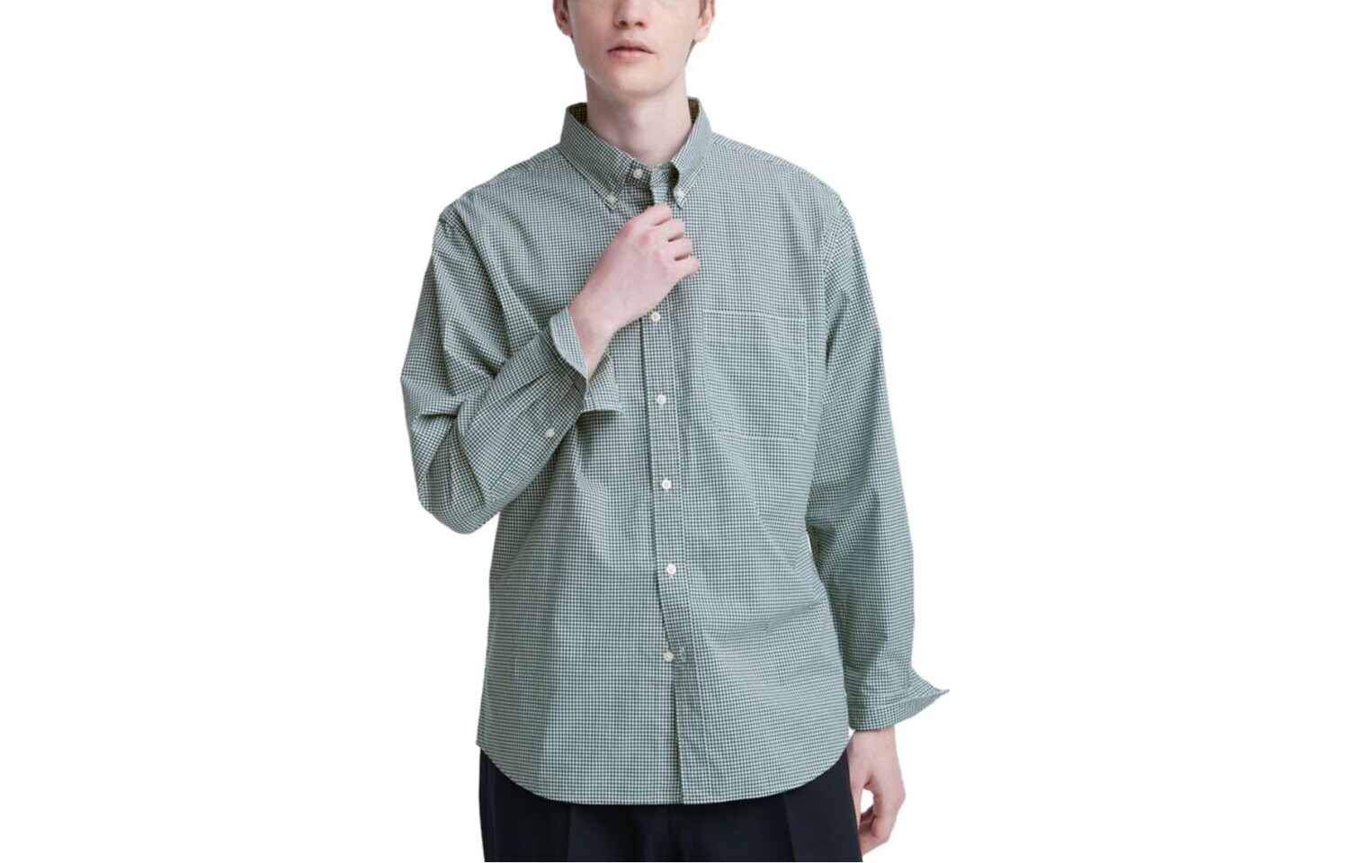 Рубашка унисекс темно-зеленая Uniqlo, темно-зеленый
Рубашка унисекс темно-зеленая Uniqlo, темно-зеленый