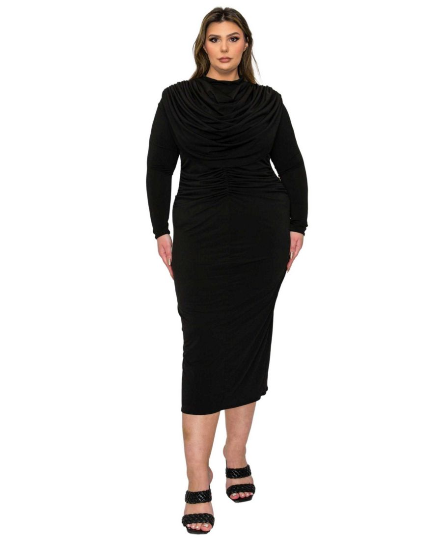 Платье-футляр Aurora с оборками больших размеров L I V D, Black
Платье-футляр Aurora с оборками больших размеров L I V D, Black